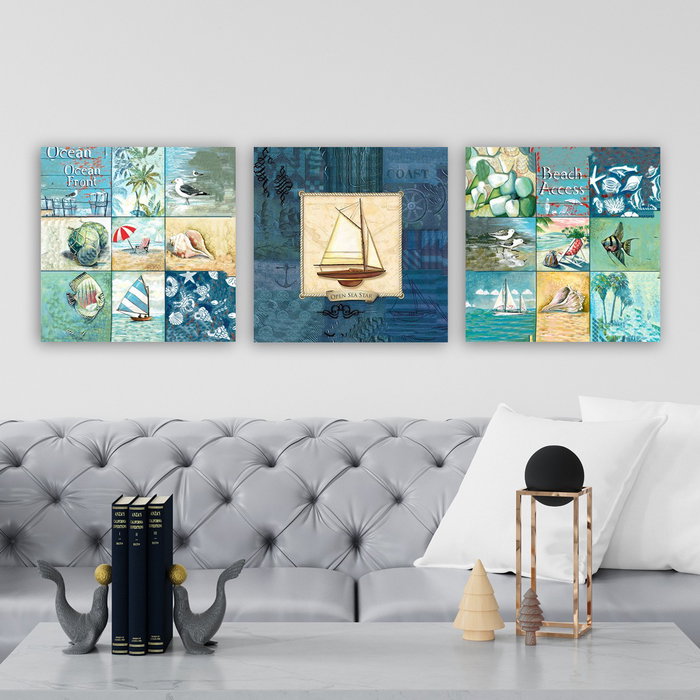 Wallity DRPRC9011 Conjunto de 3 Pinturas Decorativas en Lienzo Multicolor Wallity DRPRC9011 Conjunto de 3 Pinturas Decorativas en Lienzo Multicolor